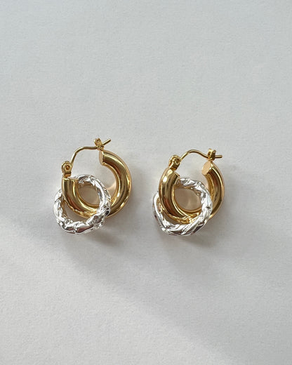 Duo detachable Morden earrings