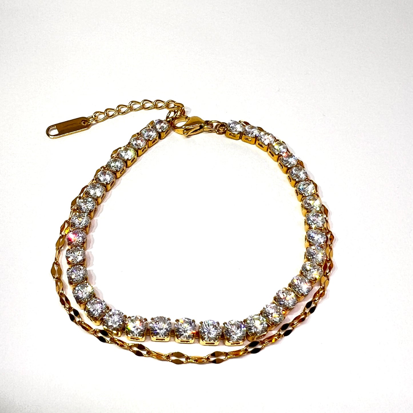 Duo crystal bracelet