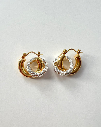 Duo detachable Morden earrings