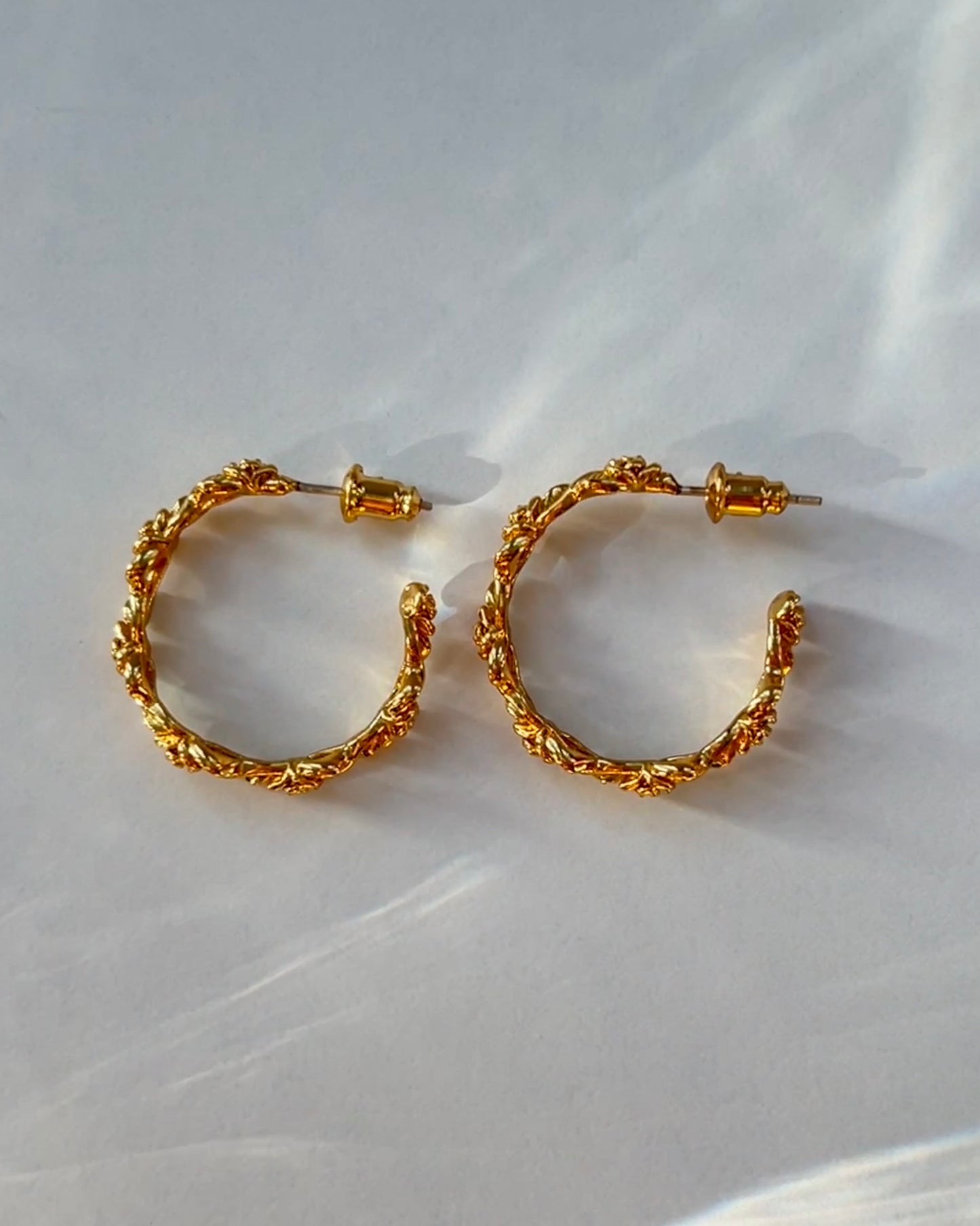 Rose Rattan Earrings