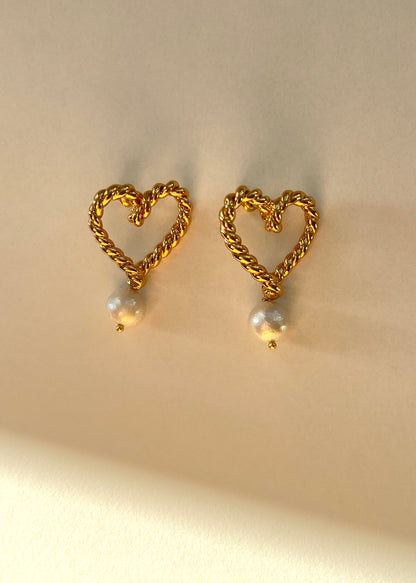 Love Pearl Earrings