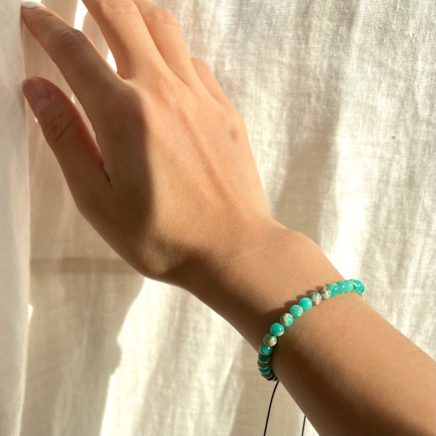 Green Natural Rock Bracelet