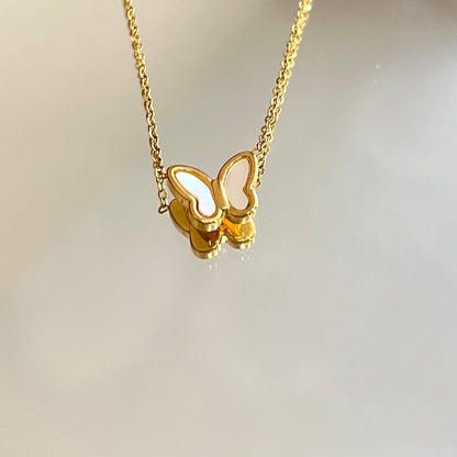 Seashell Waterproof Butterfly Necklace.