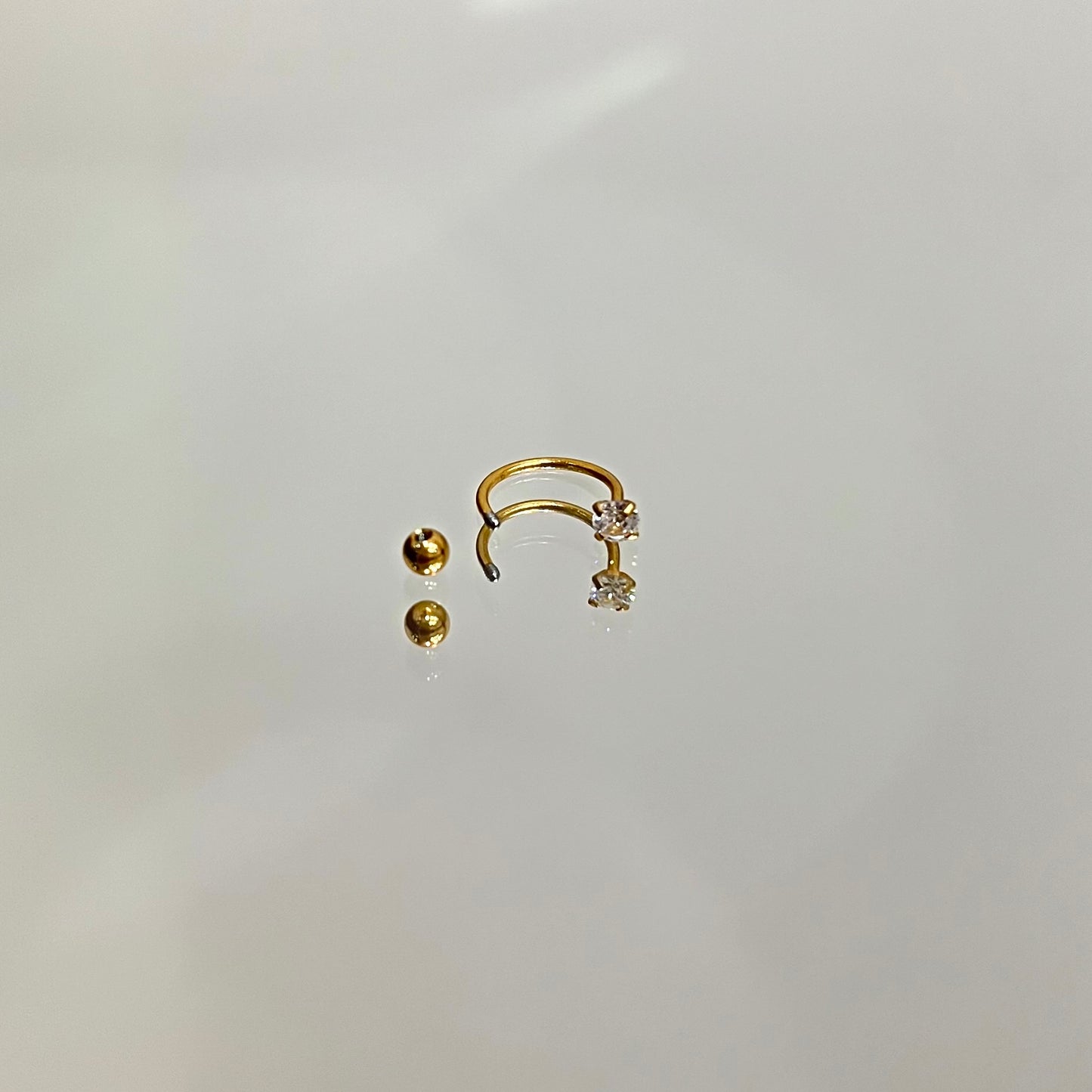 Cubic Zirconia Cartilage Earrings