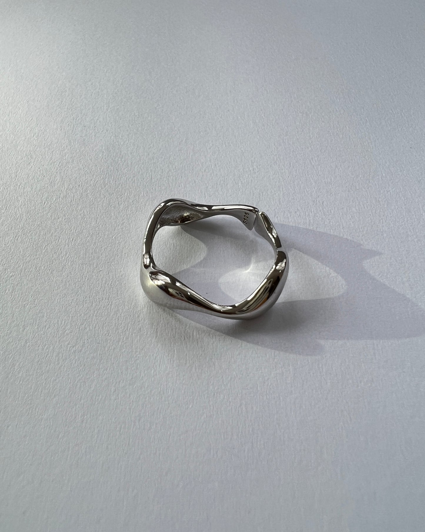 wave sterling silver rings