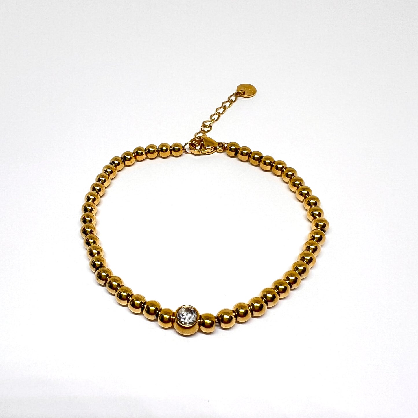 Golden bead bracelet