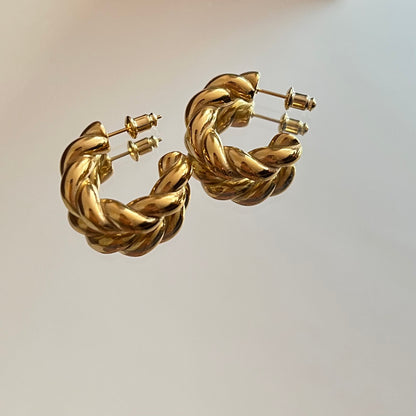 Classic Twist Chunky Earrings