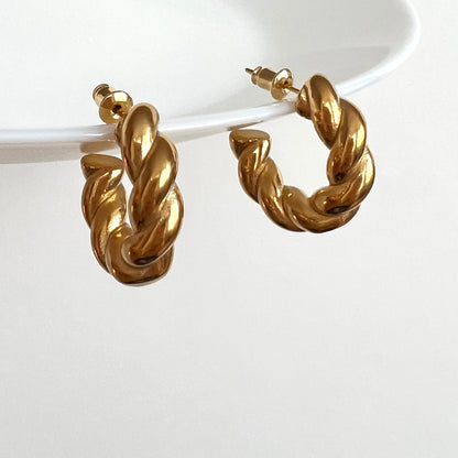 Classic Twist Chunky Earrings