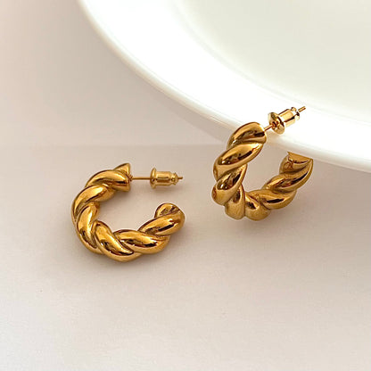 Classic Twist Chunky Earrings