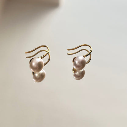 Gold plated sterling silver earrings