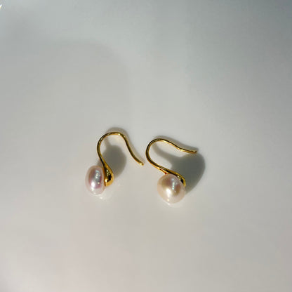 Gold plated sterling silver earrings