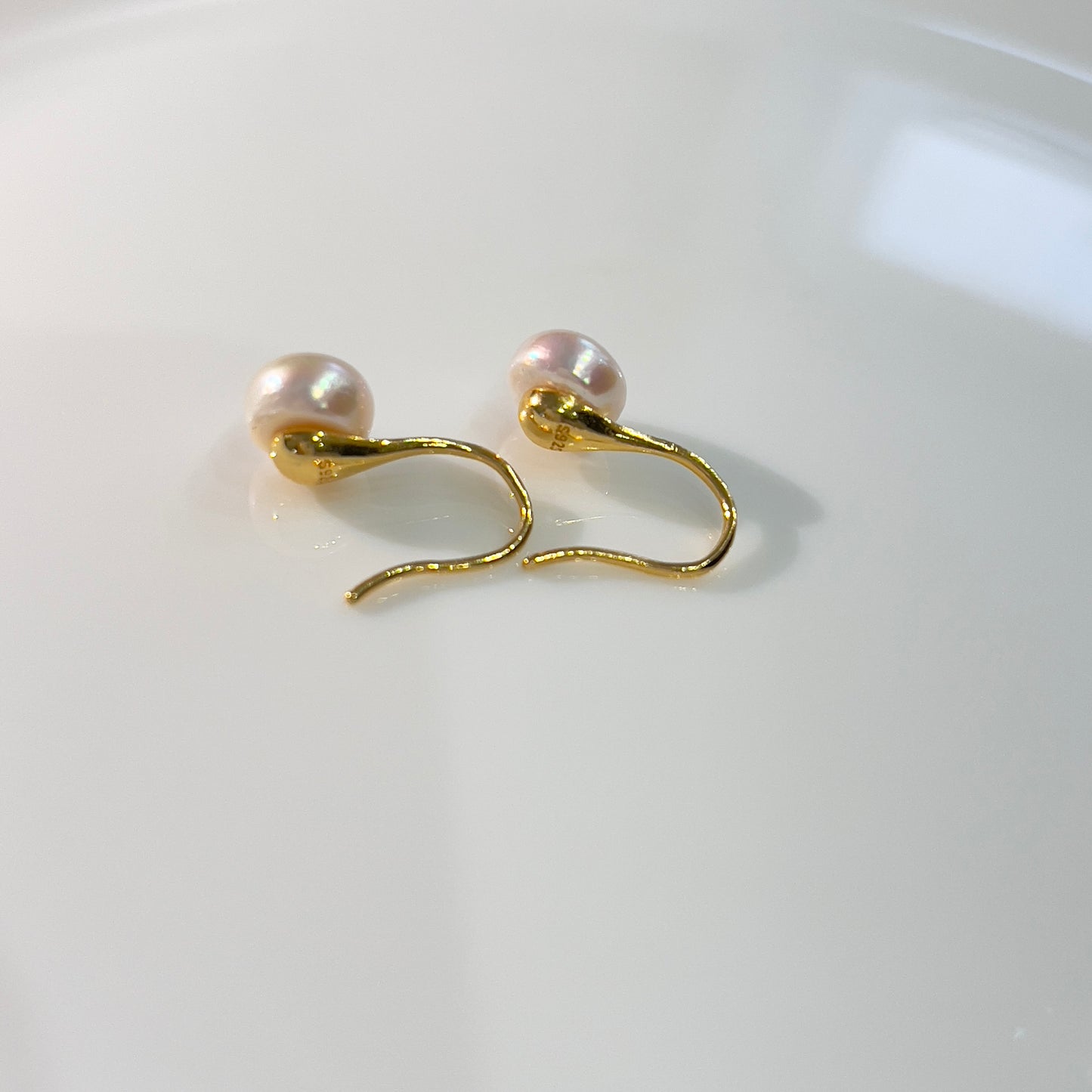 Gold plated sterling silver earrings