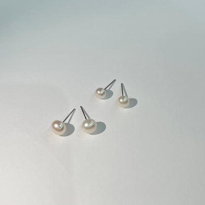 Classic Pearl Stud Earrings