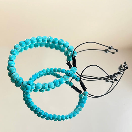 Handmade Blue Turquoise Bracelet