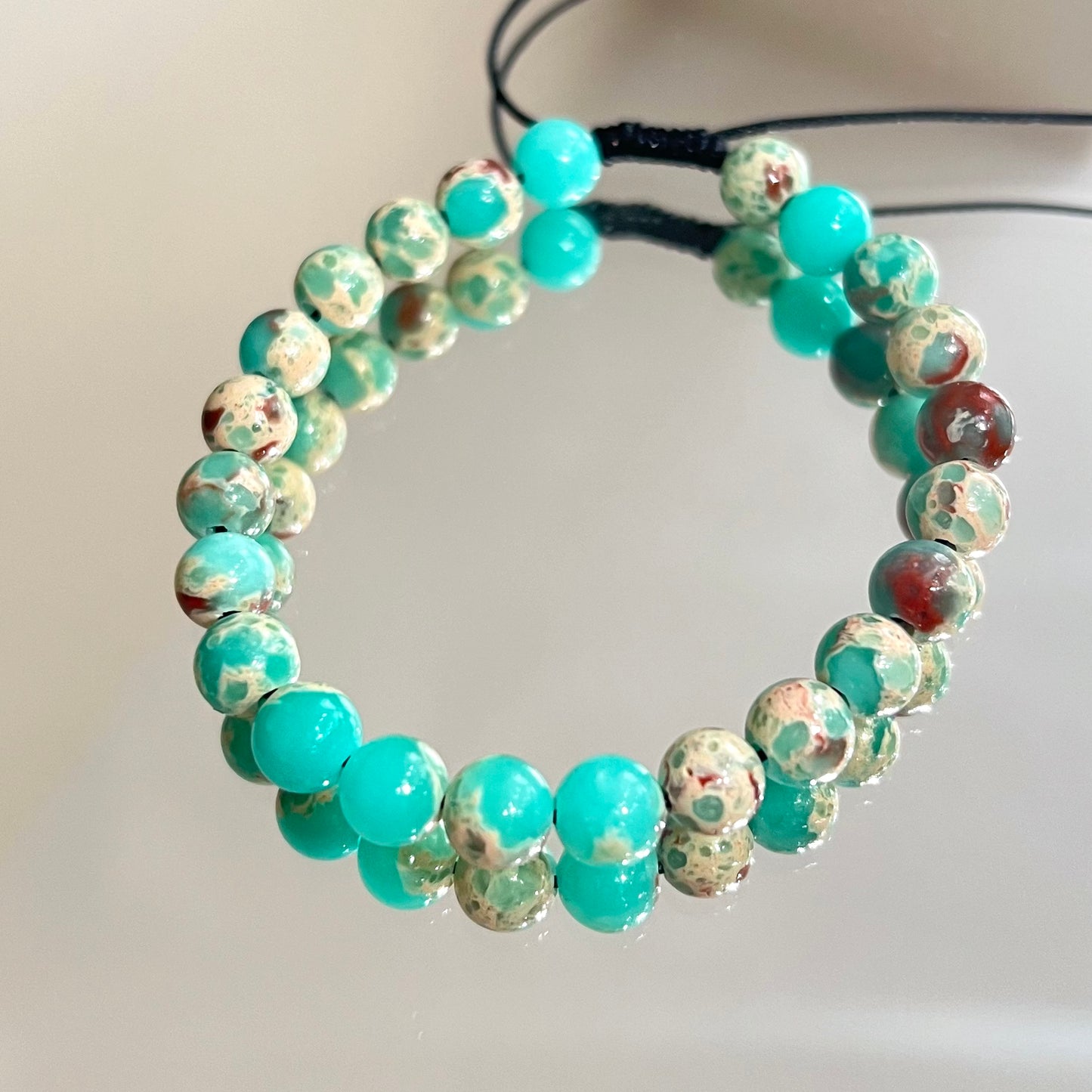 Green Natural Rock Bracelet