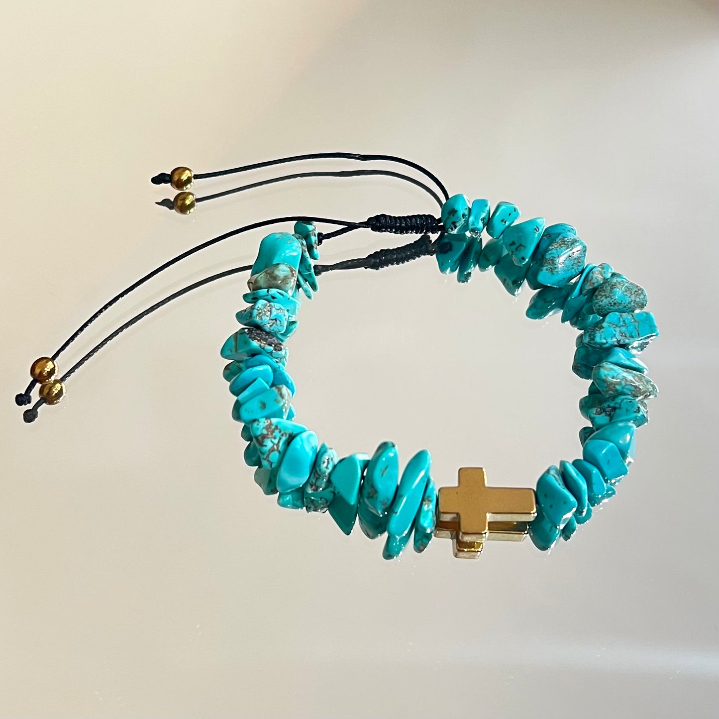 Handmade Classic Turquoise with Hematite Bracelet